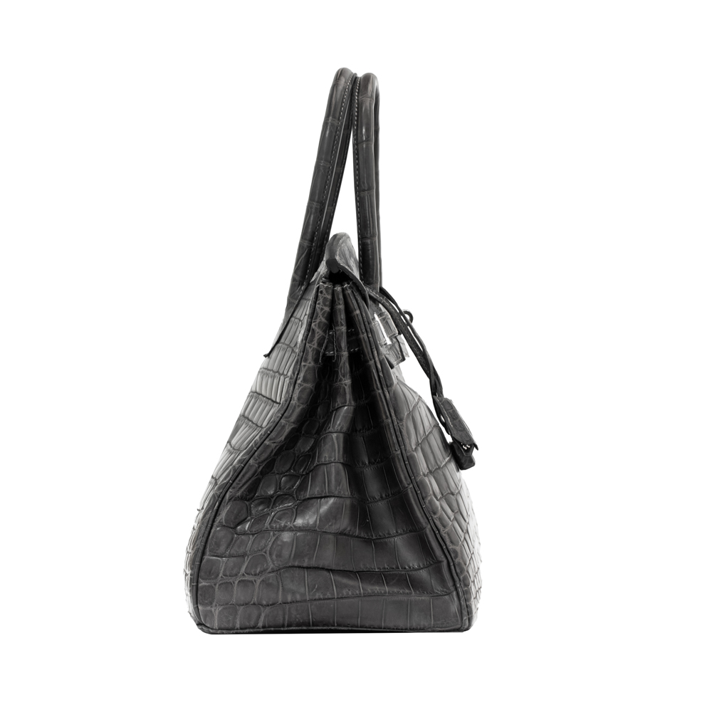 Hermes Matte Crocodile Limited Edition Birkin 35 Graphite Luxury