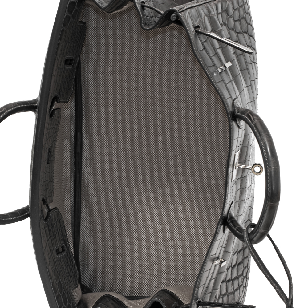 Hermes Matte Crocodile Limited Edition Birkin 35 Graphite Luxury