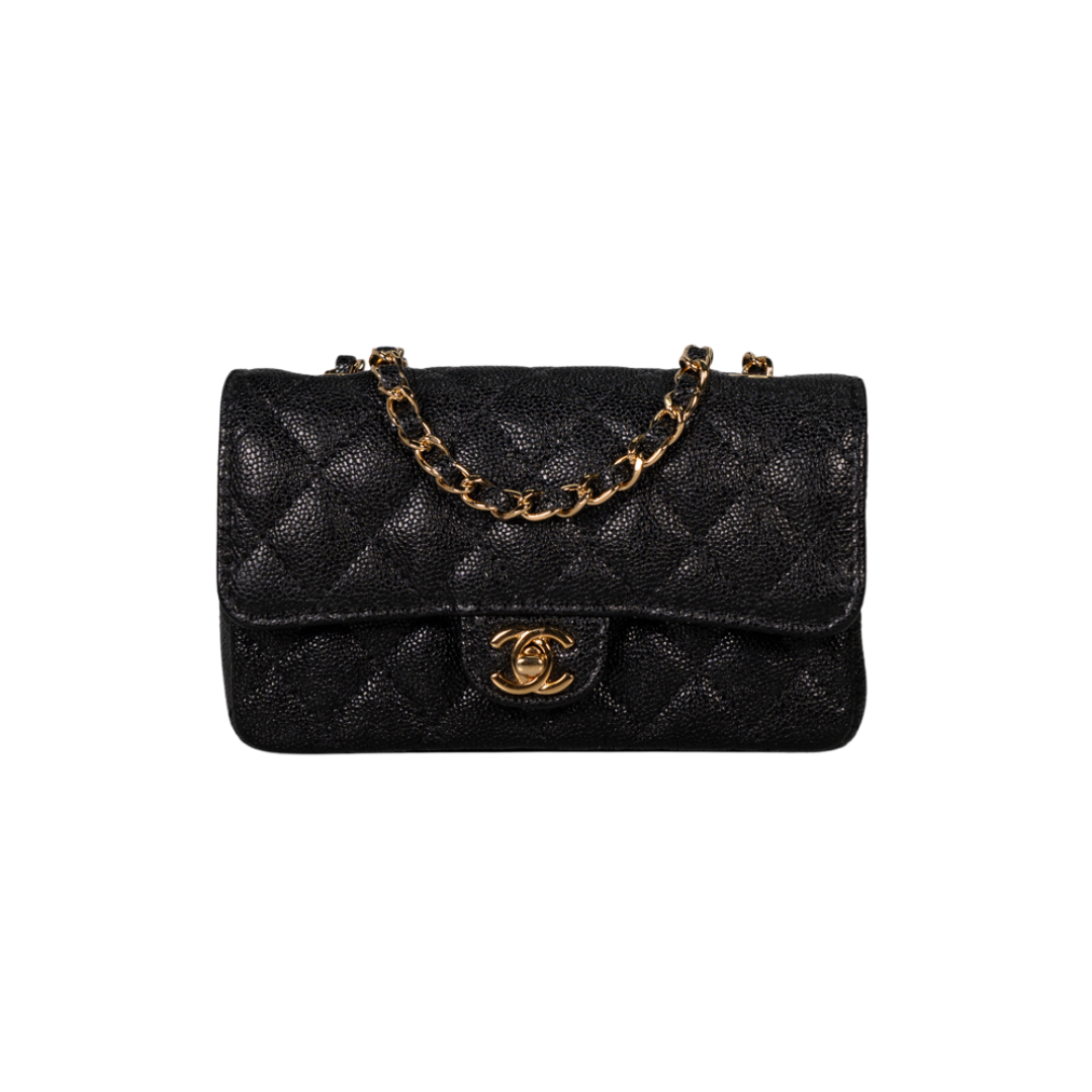 Chanel Lambskin and Tweed Success Story Set of Bags Black Mini