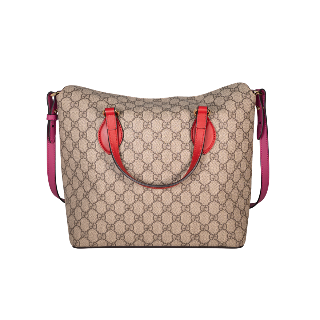 バッグ Rare pink signature canvas bag 6830 NWT! NEW! VALENTINO Pink Fuchsia Leather Gold Canvas Bucket