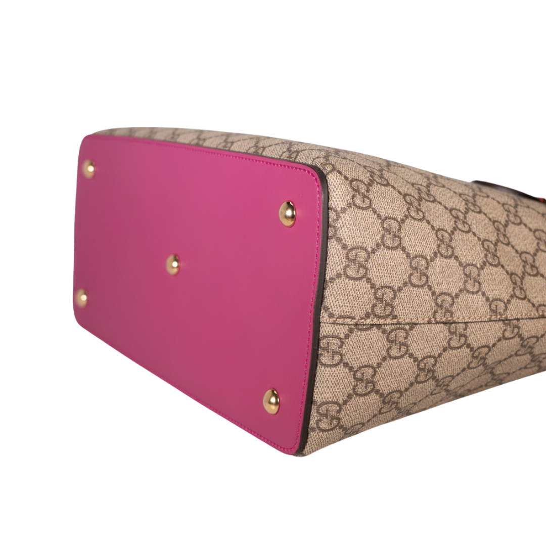 バッグ Rare pink signature canvas bag 6830 Rare pink signature