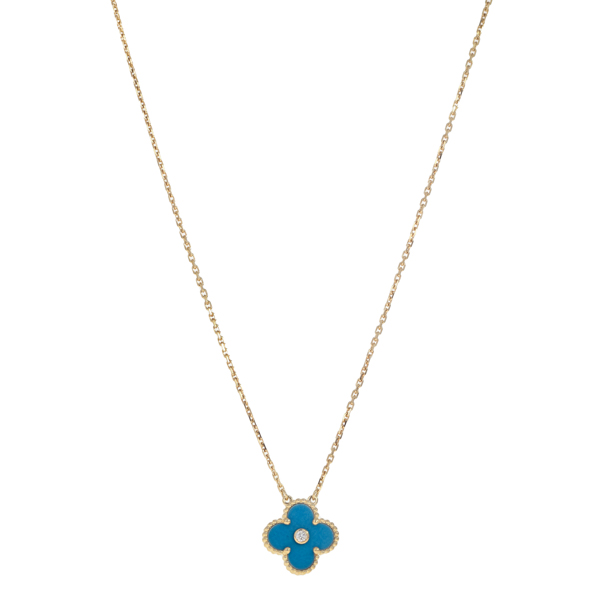 Estate Van Cleef Arpels Vintage Alhambra Pendant Luxury In Reach