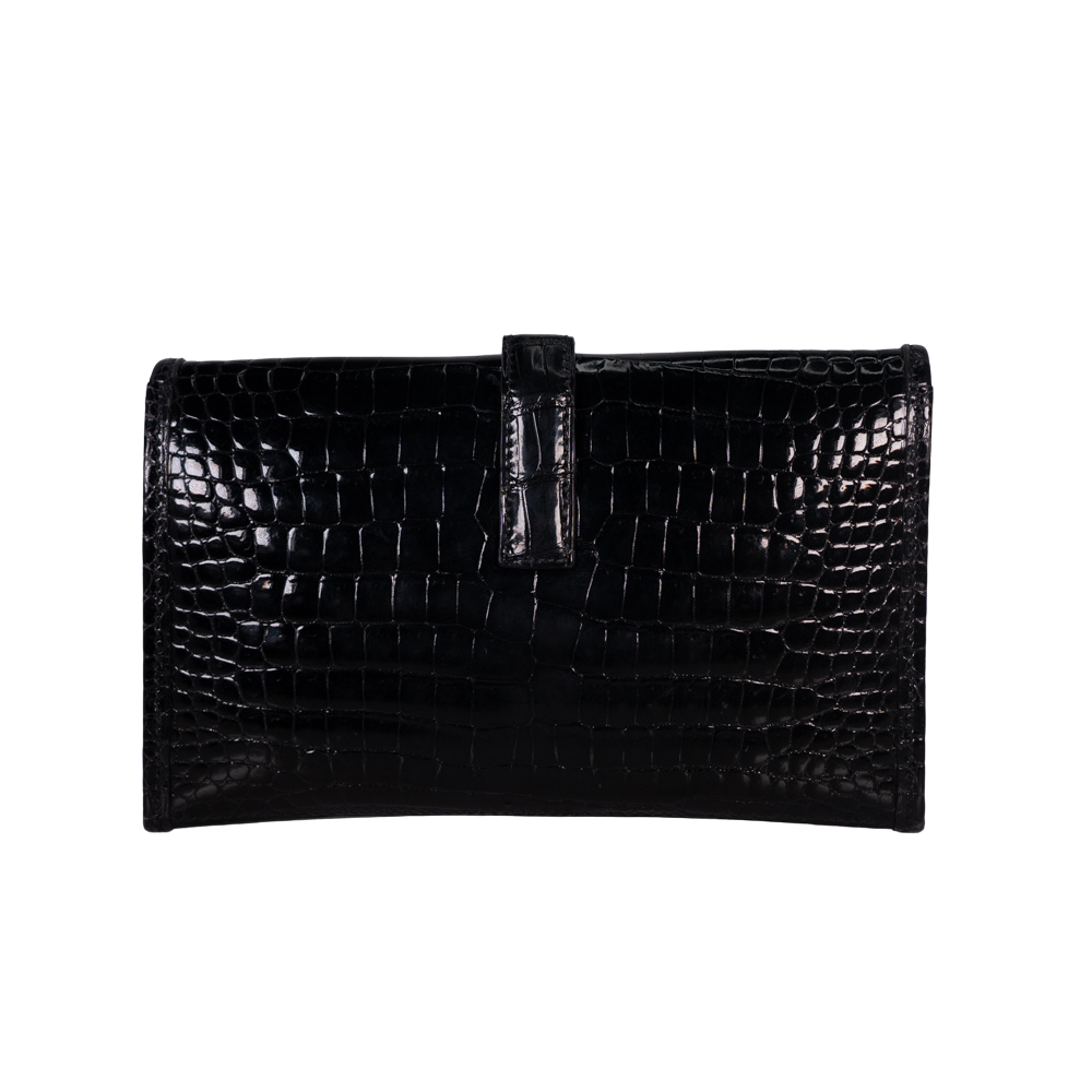【超希少♡】HERMES Jige Elanジジェエラン ブラック Hermes Crocodile Jige Elan PM Black - Luxury In Reach
