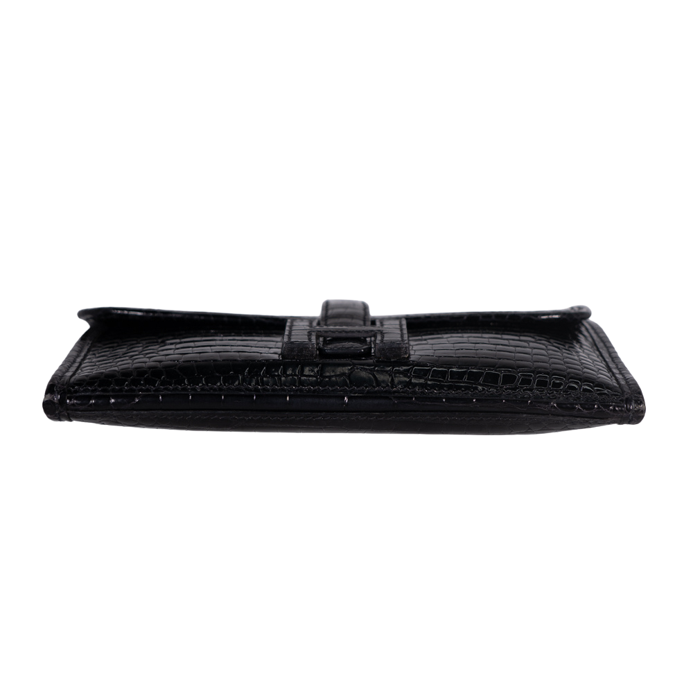 レア★HERMES（エルメス）- Jige Elan（ジジェエラン）ブラック Hermes Jige Elan 29 Black Swift Lizard | Consign of the Times ™