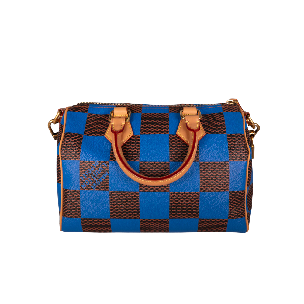Louis Vuitton Damier Coated Canvas Pop Speedy Bandouliere 25