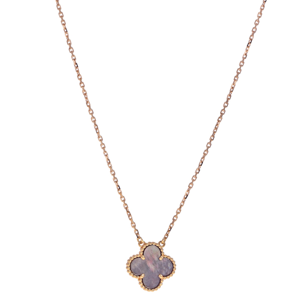 ネックレス・ペンダント × ヴィンテージ(中古) VAN CLEEF & ARPELS VINTAGE ALHAMBRA PENDANT NECKLACE RR2777 Van Cleef & Arpels Vintage Alhambra Pendant Necklace 18K